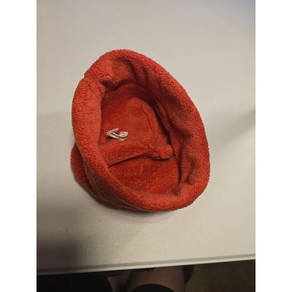 The North Face Red/pink Fleece Beanie Hat One Size Unisex Winter Soft Warm